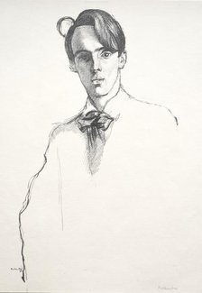 William Butler Yeats, 1898. Creator: William Rothenstein (British, 1872-1945).