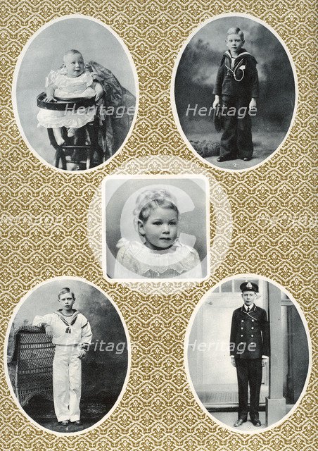 Prince Albert Windsor from age one to fifteen, c1896-1910. Artist: Unknown