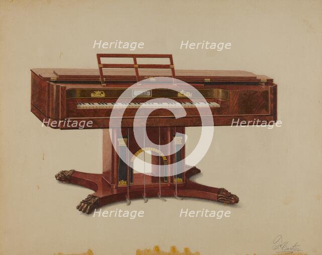 Piano Forte, c. 1936. Creator: Ferdinand Cartier.