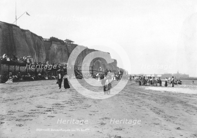 Donkey rides at Cliftonville, Margate, Kent, 1890-1910. Artist: Unknown