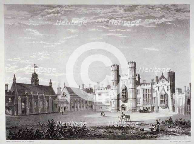 Lambeth Palace, London, c1830. Artist: GF Bragg