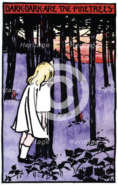 'Dark, Dark are the Pinetrees', 1901. Artist: Unknown
