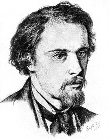 'D.G Rossetti', 1855 (1923).Artist: Rischgitz Collection