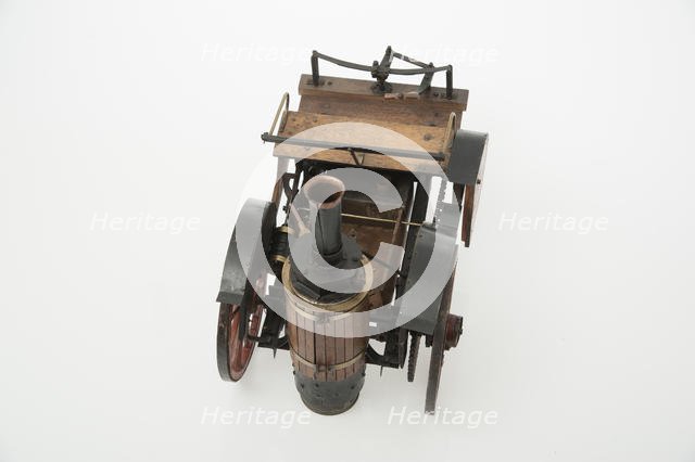 1868 Knight Steam carriage scale model. Creator: Unknown.