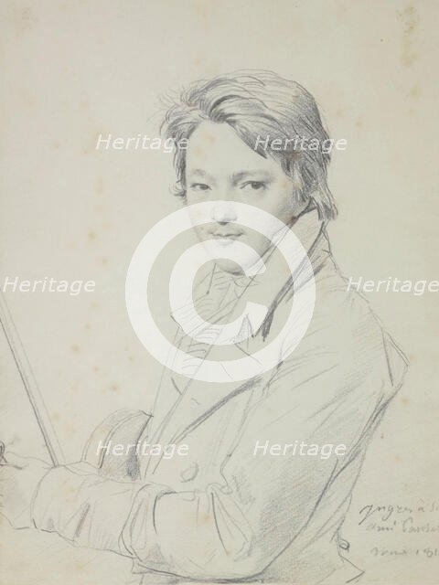 Portrait of the composer Auguste-Mathieu Panseron (1796-1859), 1815-1818. Creator: Ingres, Jean Auguste Dominique (1780-1867).