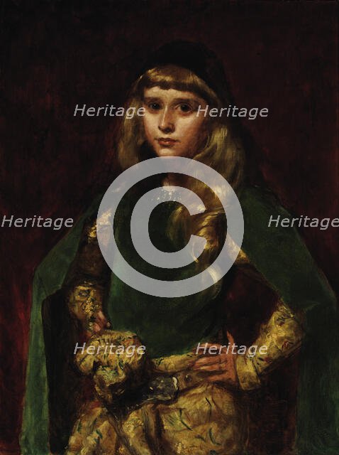 Natalie at Ten, 1887. Creator: Charles Emile Auguste Carolus-Duran.