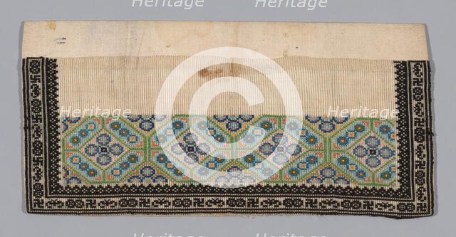 Trouser Band, China, Qing dynasty (1644-1911), 1875/1900. Creator: Unknown.