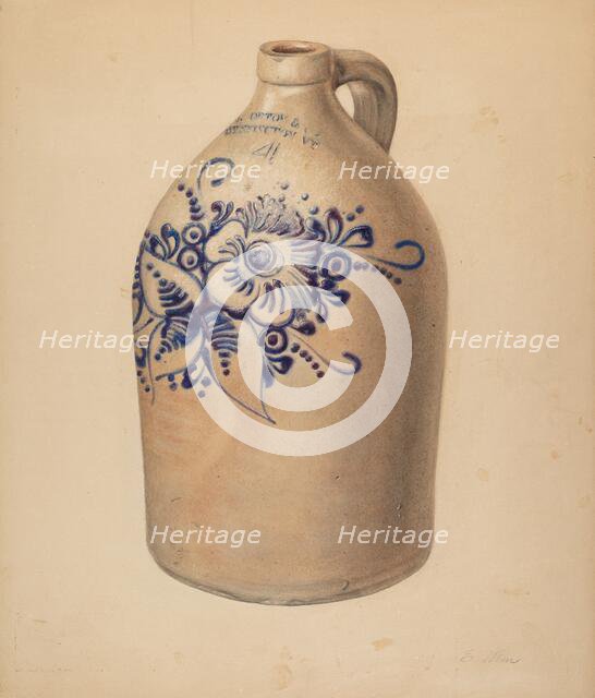 Jug, c. 1938. Creator: Elsie Wein.