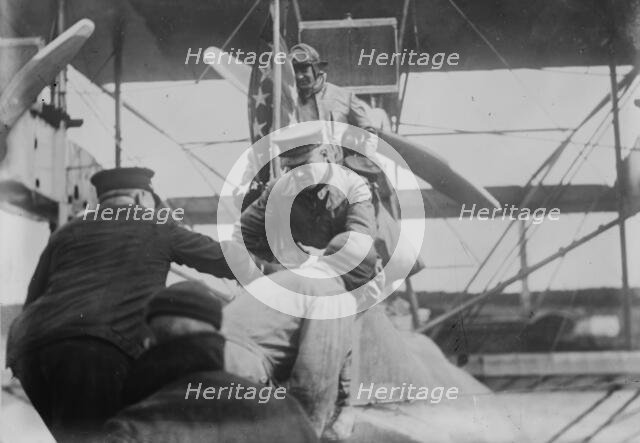 Lt. Com. Mitscher & Lt. Barin Landing, between c1915 and c1920. Creator: Bain News Service.
