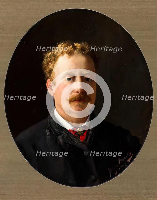 Henry Woods, Self Portrait, 1885. Creator: Henry Woods.