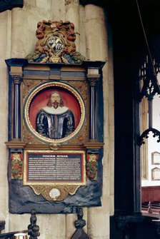 Monument to Atkinson in the church of St Mary Magdalen, Newark-on-Trent, c1965-c1969. Artist: Laurence Goldman