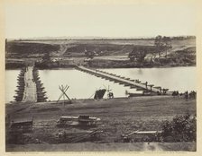 Pontoon Bridge Across the Rappahannock, May 1863. Creator: Alexander Gardner.