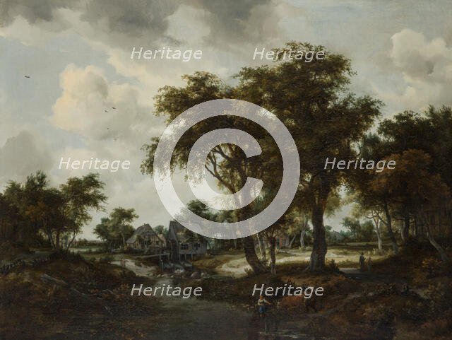 The Water Mill (The Trevor Landscape), 1667. Creator: Meindert Hobbema.