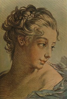 'La Tete D'Une Jeune Fille', (Head Of A Young Girl), c1760-1790, (1913). Artist: Louis Marin Bonnet.