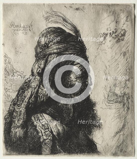 The Third Oriental Head, 1635. Creator: Rembrandt van Rijn (Dutch, 1606-1669); Anonymous, and.