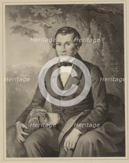 Portrait of the writer Yevhen Pavlovych Hrebinka (1812-1848), 1859.