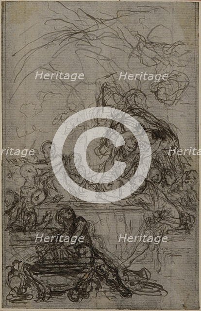 Study for an illustration in Tacitus "Tibère, ou Les Six Premiers Livres des Annales"..., c. 1768. Creator: Hubert Francois Gravelot.