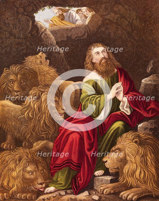 Daniel in the Lions' Den. Artist: Unknown