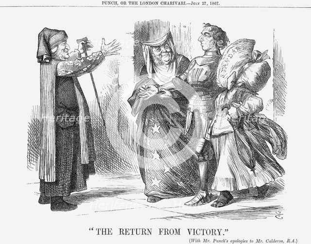 The Return from Victory, 1867. Artist: John Tenniel