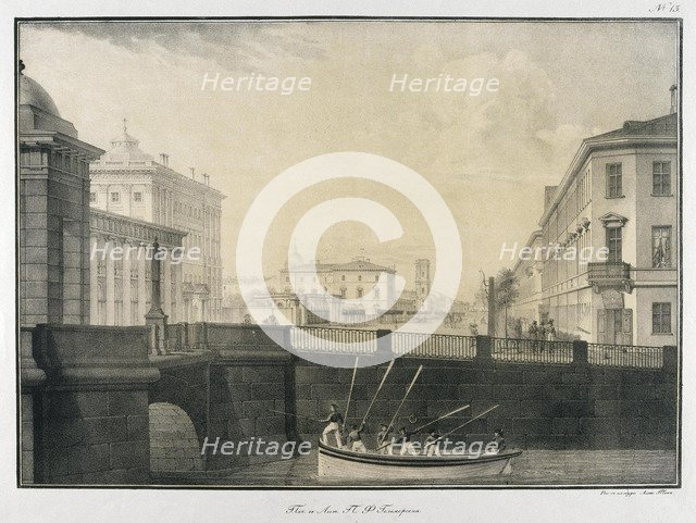 The Fontanka River near the Anichkov Bridge.