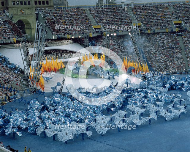 Performance of Fura dels Baus in the opening ceremony of the 1992 Olympic Games in Barcelona.