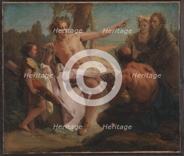 Apollo and Marsyas, 1757. Creator: Giovanni Battista Tiepolo.