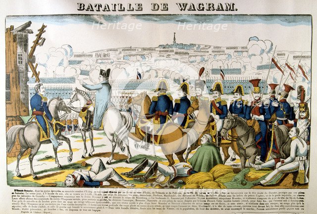 'Battle of Wagram', 1809, (c1835). Artist: Francois Georgin