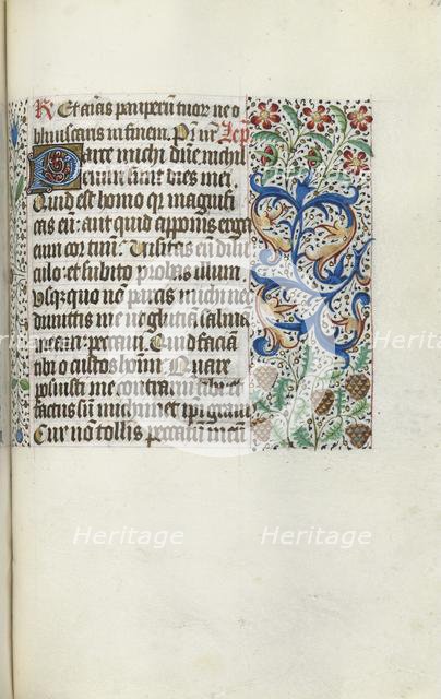 Book of Hours (Use of Rouen): fol. 115r, c. 1470. Creator: Master of the Geneva Latini (French, active Rouen, 1460-80).