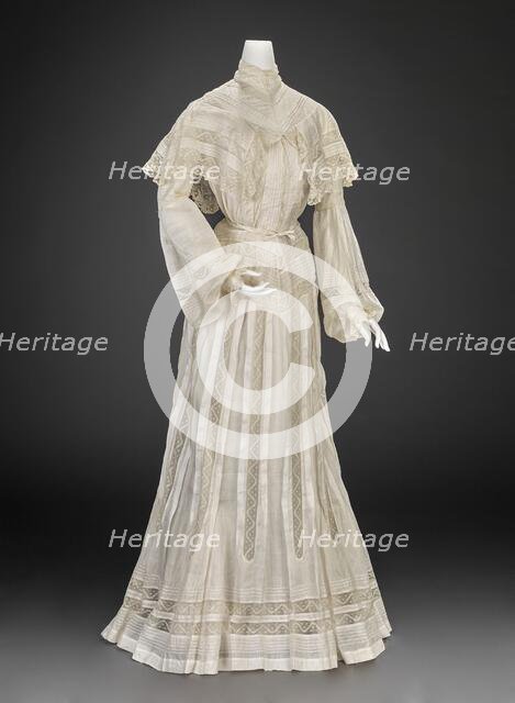 Wedding Dress (Bodice, Skirt, Slip), 1903. Creator: Unknown.