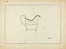 Study of Cream Pitcher, 1935/1942. Creator: Charlotte Winter.