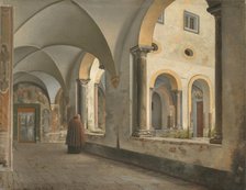 The Cloisters of the Franciscan Monastery Santa Maria in Aracoeli in Rome, 1813-1816. Creator: CW Eckersberg.