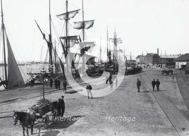 The harbour, Landskrona, Sweden, c1900. Artist: Unknown