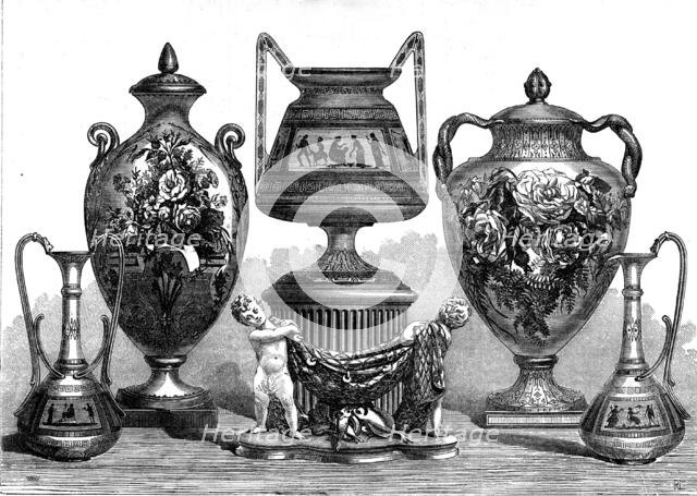 Porcelain at the International Exhibition, by W. T. Copeland and Sons, 1871. Creator: Unknown.