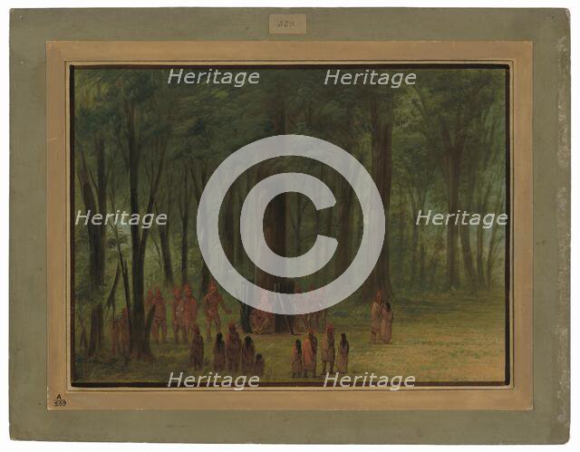 Funeral of Black Hawk - Saukie, 1861/1869. Creator: George Catlin.