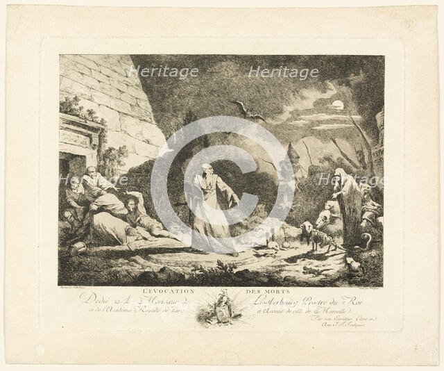 Evocation of the Dead, 1770. Creator: Joseph Francoise Foulquier.