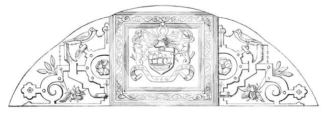 End of Room at the Red Lion Inn, Barnstaple, 1850. Creator: Unknown.