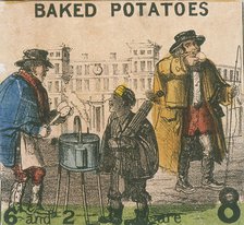 'Baked Potatoes', Cries of London, c1840. Artist: TH Jones