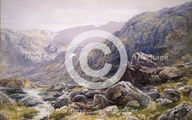 Llanberis Pass, 1875.  Artist: Thomas Collier