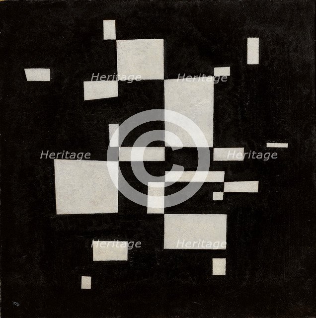 Weiss auf Schwarz (White on Black) , 1930.