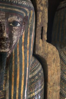 Wooden sarcophagus of Pa-Kush, priest of Amun? Artist: Unknown