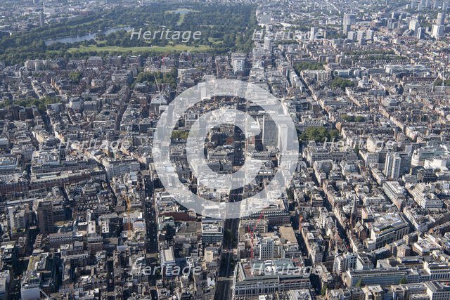 View along Oxford Street, Westminster, Greater London Authority, 2021. Creator: Damian Grady.