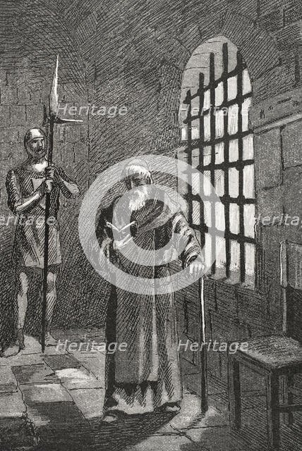 Antipope John XXIII, (c1370-1419) in prison after being deposed in 1415 (1890).  Creator: Joan Serra y Pausas.