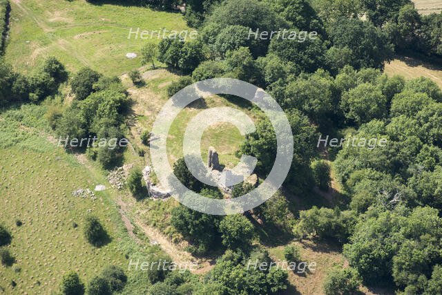 The remains of Snodhill Castle, County of Herefordshire, 2018. Creator: Damian Grady.