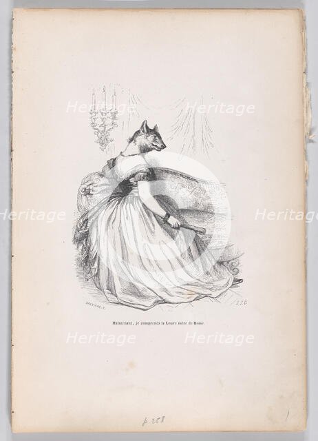 Now, I understand the mother wolf of Rome from Scenes from the Private and Public L..., ca. 1837-47. Creator: Louis-Henri Brevière.