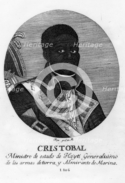 Henri Christophe, King of Haiti, 1806.  Artist: Rea