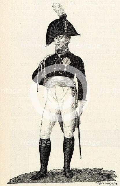 Prince Louis Ferdinand of Prussia (1772-1806). Creator: Knesing, Theodor (1840-?).