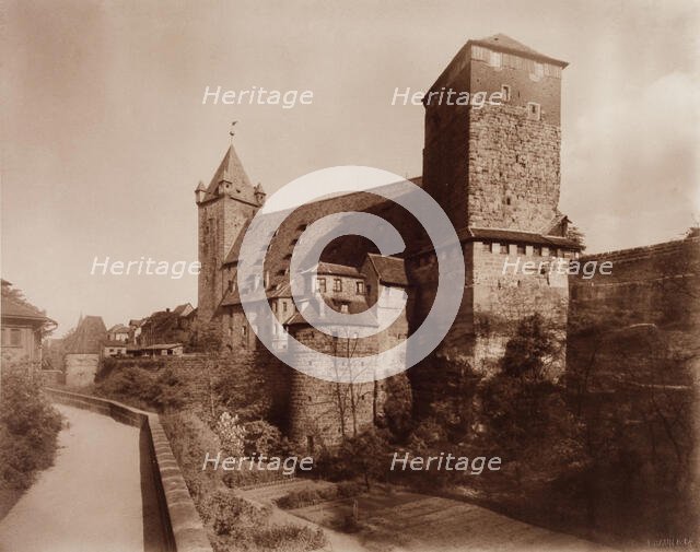 Castle at Nuremberg, between 1880 and 1890. Creator: Adolphe Braun.
