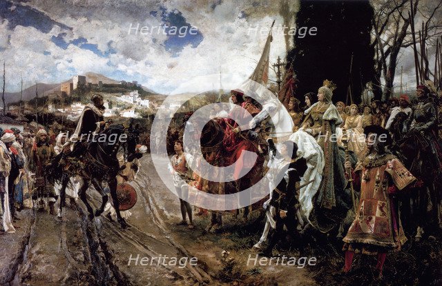 The Capitulation of Granada, 1882. Artist: Pradilla y Ortiz, Francisco (1848-1921)