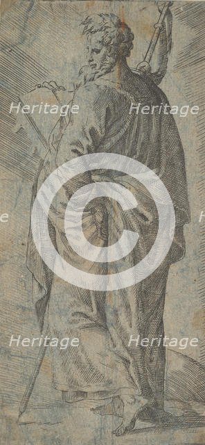 Male Saint, 16th century. Creator: Unknown.