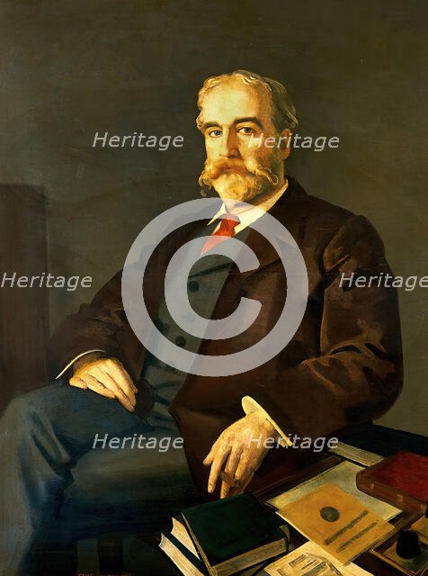 Sir John Young Walker MacAlister (1856-1925), Librarian and Secretary, Royal Society of Medicine... Creator: Eric Kennington.